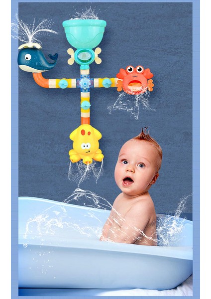 Bebek Banyo Oyuncakları Su Oyunu Zürafa Yengeç Modeli Musluk Duş Su Sprey Oyuncak Çocuklar Yüzme Banyo Yaz Oyuncaklar | Banyo Oyuncak (Yurt Dışından) fiyatları