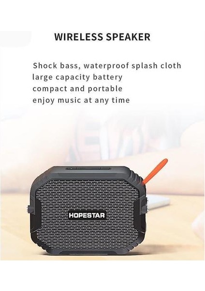 Açık Su Geçirmez Mini Bluetooth Hoparlör Taşınabilir Kablosuz Hoparlör Fm | Taşınabilir Hoparlörler (Siyah) (Yurt Dışından)