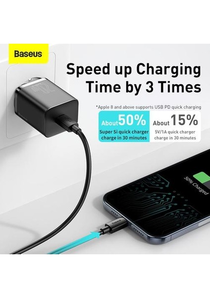 Siyah Pd 20 W USB Tipi C Şarj Hızlı Şarj Hızlı Şarj USB C Duvar Telefon Şarj Iphone 12 11 Pro x Xiaomi Samsung (Yurt Dışından)