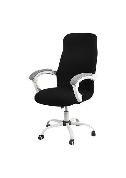 Ofis Koltuğu Kapağı Suya Dayanıklı Pembe Streç Jakarlı Bilgisayar Koltuğu Slipcover Kolçaklı Sandalyeler M Betterlifefg (Yurt Dışından)