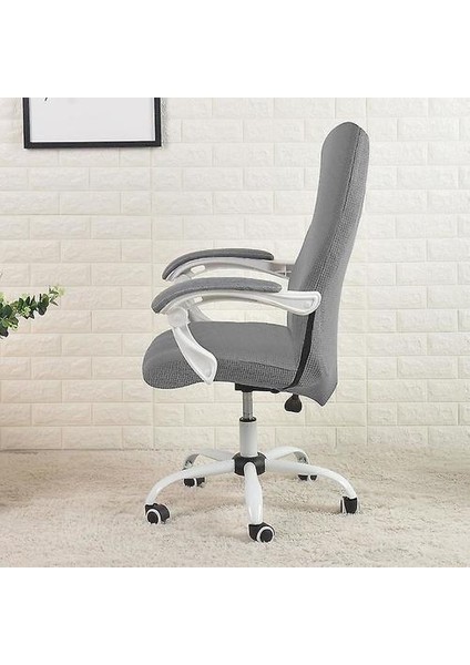 Ofis Koltuğu Kapağı Suya Dayanıklı Pembe Streç Jakarlı Bilgisayar Koltuğu Slipcover Kolçaklı Sandalyeler M Betterlifefg (Yurt Dışından)