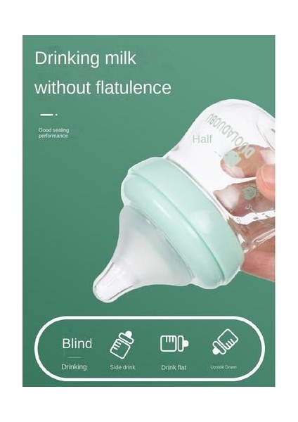 90ML Yeni Doğan Biberon, Yeni Doğan Bebek Kristal Matkap Camı Için Uygun Geniş Kalibre Bebek Tamamlayıcı Gıda Besleme Şişesi Için Uygun (Yurt Dışından) modelleri