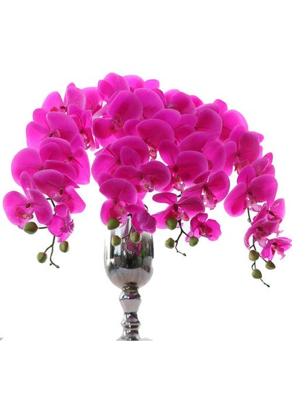 Simülasyon Çiçek Filmi Phalaenopsis, 9 Dinamik Phalaenopsis, Nemlendirici Phalaenopsis, Ev Dekorasyonu Sahte Çiçekler (Yurt Dışından)