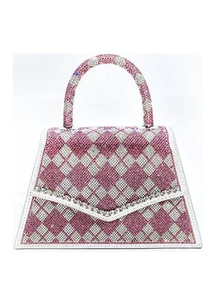 Elmaslar Crossbody Elmas Çantası ile Dolu Niş Kadınların El Yapımı Küçük Kare Çantası (Yurt Dışından)