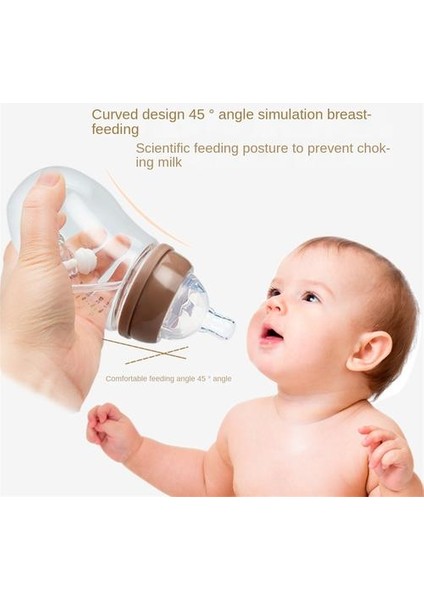 1psc Genişliğinde Yaratıcı Silikon Süt Şişesi, Maymun Şeklindeki Bebek Sütten Kesme Cihazı, Anti-Gall ve Anti-Flatus Ürünleri Anne ve Bebek Için (Yurt Dışından) modelleri