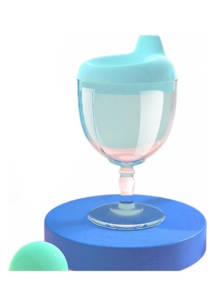 Bebek Plastik Kadeh Çocuk Şarap Cam Çocuk Toddler Suyu Bardaklar Çocuk Sütü Bardaklar Box Besleme Bebek Içmek Için Öğrenin | Şişeler (Mavi) (Yurt Dışından)