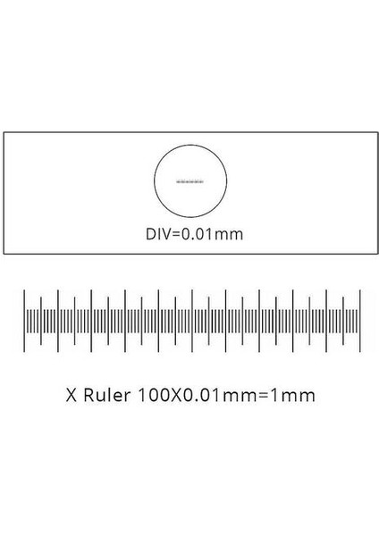 25*75MM 0.01MM Mikroskop Sahne Mikrometresi Kalibre Mikroskop Slayt Tek Ölçekli (Yurt Dışından) fırsatları