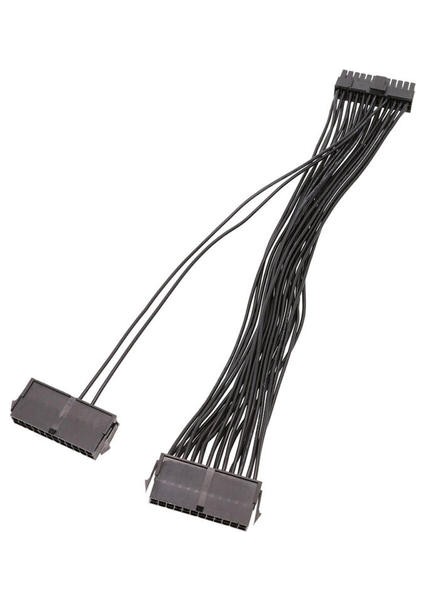 30 cm Çift Psu 24-Pin Anakart 18AWG Için Ayırıcı Kablo (Yurt Dışından)