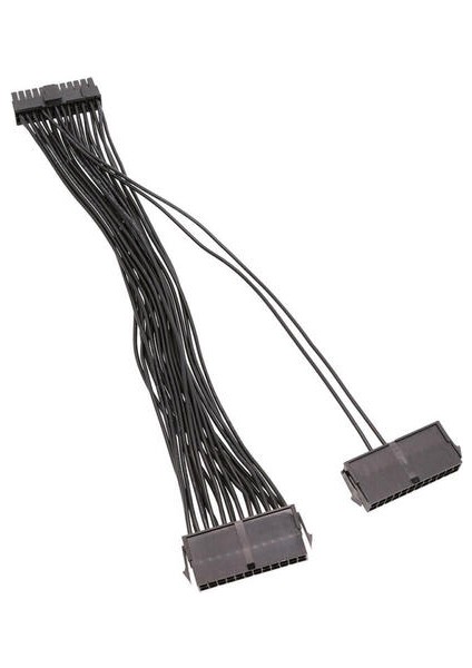 30 cm Çift Psu 24-Pin Anakart 18AWG Için Ayırıcı Kablo (Yurt Dışından)