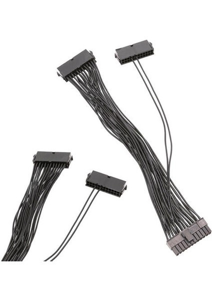 30 cm Çift Psu 24-Pin Anakart 18AWG Için Ayırıcı Kablo (Yurt Dışından)