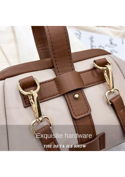 Pu Lock All-Match Taşınabilir Omuz Çantası, Bayanlar Kilit Kore Tarzı Moda Messenger Çanta, (Yurt Dışından)