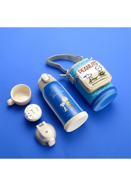 600ML Vakum Şişesi, 316 Samanlı Üç Kapak Vakum Şişesi Olan Çocuklar Için Uygun Çizgi Film Desenli Paslanmaz Çelik (Yurt Dışından) indirimleri