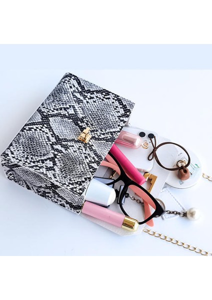 Modaya Uygun Moda Tek Omuzlu Messenger Eyer Çantasının Koreli Versiyonu, Popüler Western Style All-Match Ladies Bag (Yurt Dışından)