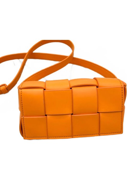 Dokuma Yastık Küçük Kare Çanta, Bayanlar Pu Bel Çantası, Moda Omuz Çantası Çapraz Bag (Yurt Dışından)