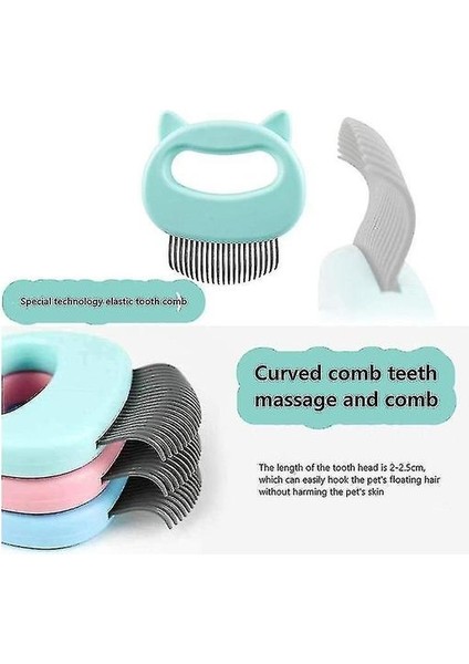 Pet Tarak Fırçaları 3 Parça Kedi Masaj Kabuk Tarak Pet Epilasyon Masaj Kabuk Tarak Sökme (Yurt Dışından) indirimleri
