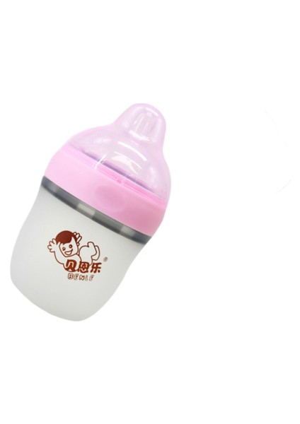 260ML Silikon Besleme Şişesi, Süper Geniş Ağız Silikon Doğal Süt Hissi Besleme Şişesi (Yurt Dışından)