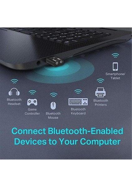 USB Mini Bluetooth 5.0 Adaptör Verici Ses Alıcısı Stereo Kablosuz Transfer 3.5mm Pc Dizüstü Bilgisayar Hoparlörleri Klavye Kulaklıklar Fare Windows (Yurt Dışından)