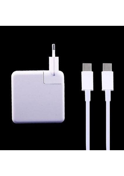 61W Usb-C / Tip-C Güç Adaptörü ile 2m USB Tip-C Erkek ile USB Tip-C Erkek Şarj Kablosu, Iphone, Galaxy, Huawei, Xiaomi, Lg, Htc ve Diğer Sma (Yurt Dışından)