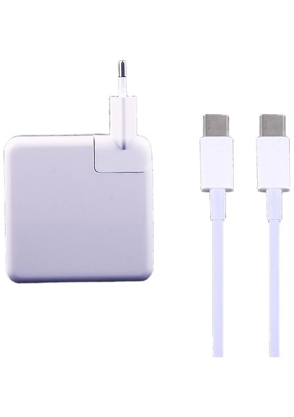 61W Usb-C / Tip-C Güç Adaptörü ile 2m USB Tip-C Erkek ile USB Tip-C Erkek Şarj Kablosu, Iphone, Galaxy, Huawei, Xiaomi, Lg, Htc ve Diğer Sma (Yurt Dışından)