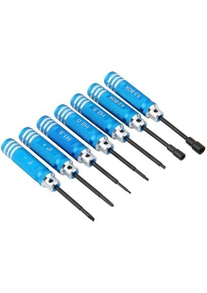 7 Adet Hex Vida Sürücü Aracı Kiti Rc Helikopter Düzlem Verici Araba Siyah Için (Yurt Dışından)
