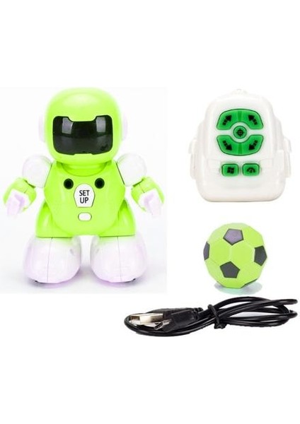 Yeni Oyuncak Rc Futbol Robot Programlanabilir Eğitim Akıllı Uzaktan Kumanda Robotik USB Şarj Akıllı Robotlar Oyuncak Hediyeler Çocuk | Rc Robot (Yeşil) (Yurt Dışından)