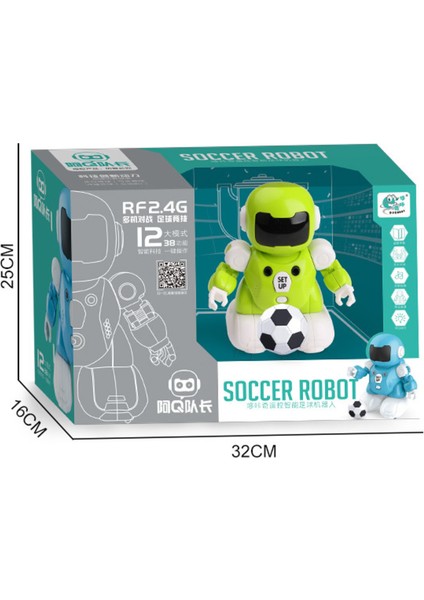 Yeni Oyuncak Rc Futbol Robot Programlanabilir Eğitim Akıllı Uzaktan Kumanda Robotik USB Şarj Akıllı Robotlar Oyuncak Hediyeler Çocuk | Rc Robot (Yeşil) (Yurt Dışından)