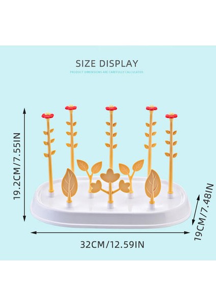 Güzel Bebek Şişe Kurutma Rafları Çocuk Şişe Tutucu Çıkarılabilir Temizleme Kurutucu Süzgeç Kız Erkek Şişeleri Için Depolama Raf | Kurutma Rafı (Turuncu) (Yurt Dışından)