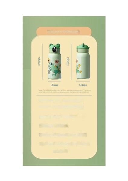 550ML Akıllı Termos Termos Kupası Samanlı Karikatür Desenli Çocuklar Için 316 Paslanmaz Çelik Öğrenci Hediyesi Termos Kupası Için Uygun (Yurt Dışından) fiyatları