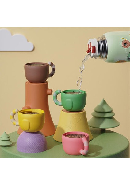 550ML Akıllı Termos Termos Kupası Samanlı Karikatür Desenli Çocuklar Için 316 Paslanmaz Çelik Öğrenci Hediyesi Termos Kupası Için Uygun (Yurt Dışından) indirimleri