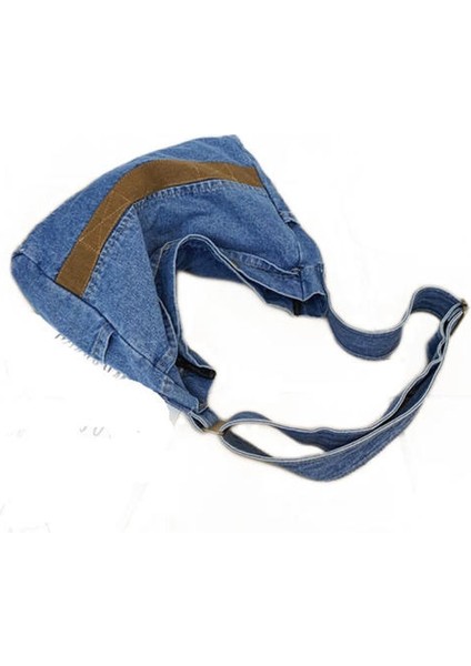 Vintage Denim Gündelik Çanta, Sokak Tek Omuzlu Messenger Çantası (Yurt Dışından)