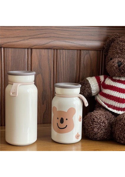 300ML Sevimli Taşınabilir Termos Fincan, Retro Ayı Süt Şişesi, Kızlar ve Öğrenciler Için Su Şişesi (Yurt Dışından) fiyatları