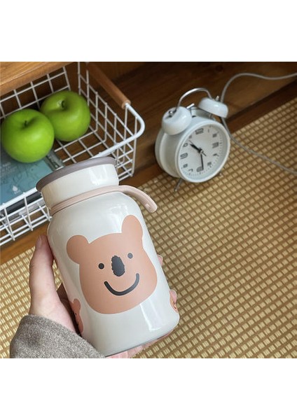 300ML Sevimli Taşınabilir Termos Fincan, Retro Ayı Süt Şişesi, Kızlar ve Öğrenciler Için Su Şişesi (Yurt Dışından) modelleri