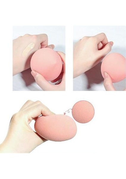 4 Adet / Şişe Sevimli Kız Kalp Puf Soda Konserve Şeftali Avokado Yumuşak Kuru Islak Cilt Dostu Tozu Yemeyin Kozmetik Puf Makyajı Aracı | Kozmetik Puf (Pembe) (Yurt Dışından)