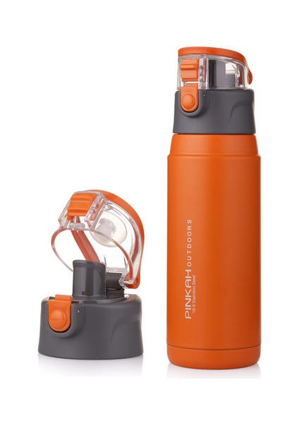 600ML Erkek ve Kadın Spor Termos Kupası, Öğrenci Taşınabilir Açık Hava Seyahat Termos Kupası, Tek Düğmeli Pop Kapağı Doğrudan Içme Termos Su Şişesi (Yurt Dışından) fiyatları