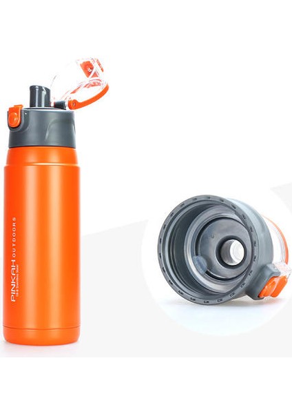 600ML Erkek ve Kadın Spor Termos Kupası, Öğrenci Taşınabilir Açık Hava Seyahat Termos Kupası, Tek Düğmeli Pop Kapağı Doğrudan Içme Termos Su Şişesi (Yurt Dışından) fırsatları