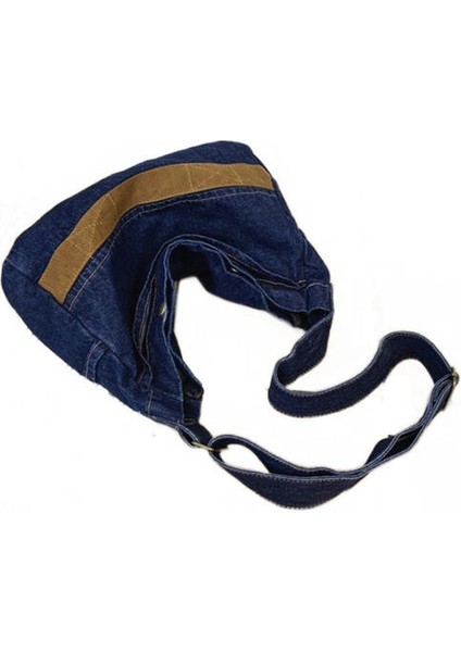Vintage Denim Gündelik Çanta, Sokak Tek Omuzlu Messenger Çantası (Yurt Dışından)