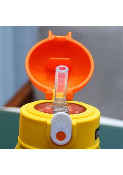400ML Küçük Sarı Ördek Deseni ve Saman Kayışı ile Çocuk Su Şişesi, Büyük Kapasiteli Su Şişesi ile Ilkokul Öğrencileri Için Uygun Çift Amaçlı (Yurt Dışından) modelleri