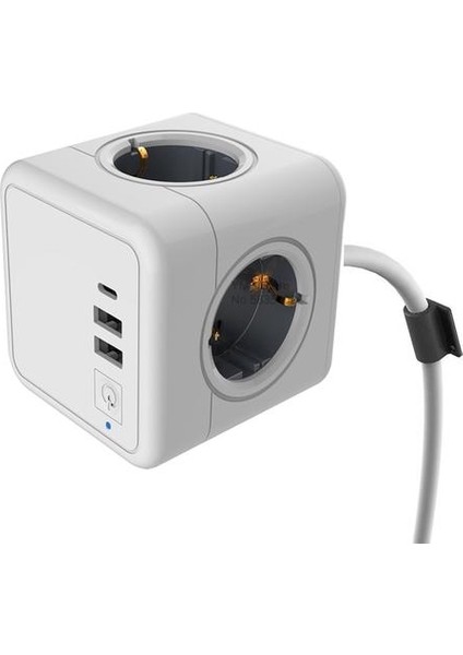 Soket Güç Şeridi Ab Tak Duvar 4 Çıkışlı 2 USB Tek Anahtarı Tipi C Portları 1.5m Uzatma Kablosu Çok Şarj Cihazı | Uzatma Soketi (Yurt Dışından)