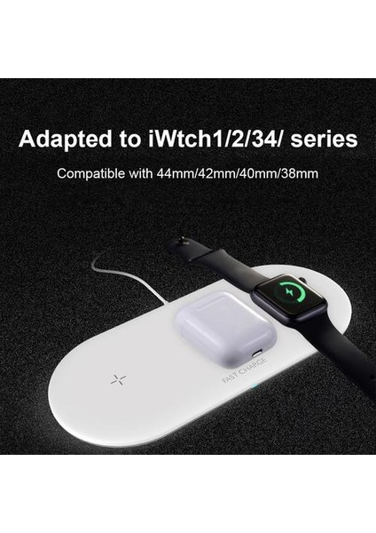 3 In 1 Hızlı Kablosuz Şarj Pad Qi Kablosuz Şarj Tutucu Apple Izle 5 4 3 2 1 Cep Telefonları Için Hızlı Şarj Cihazı | Cep Telefonu Şarj Cihazları (Yurt Dışından)
