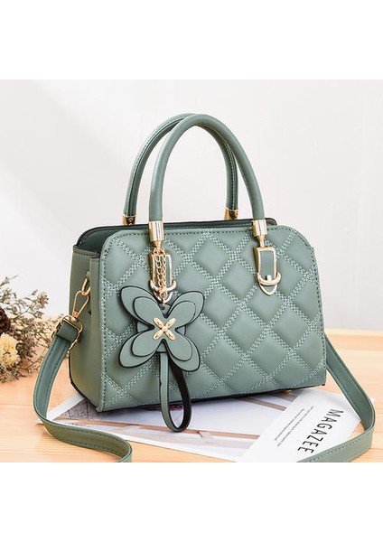 Kore Tarzı Moda Eşkenar Eşdeğer Çanta, Kadın Çantası Basit Omuz Messenger Çantası (Yurt Dışından)