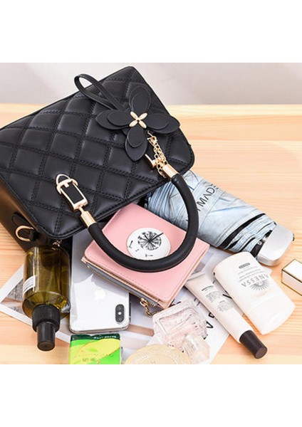 Kore Tarzı Moda Eşkenar Eşdeğer Çanta, Kadın Çantası Basit Omuz Messenger Çantası (Yurt Dışından)
