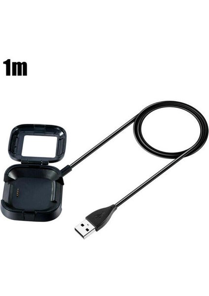 Siyah Fitbit Versa / Versa USB Şarj Kablosu Güç Şarj Dock Durumda (Yurt Dışından)