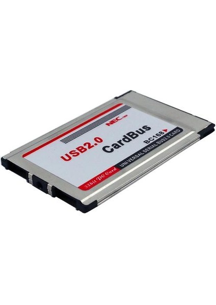 Laptop_gift Of G Için Pcmcia - USB 2.0 Cardbus Çift 2 Bağlantı Noktalı 480M Kart Adaptörü (Yurt Dışından)