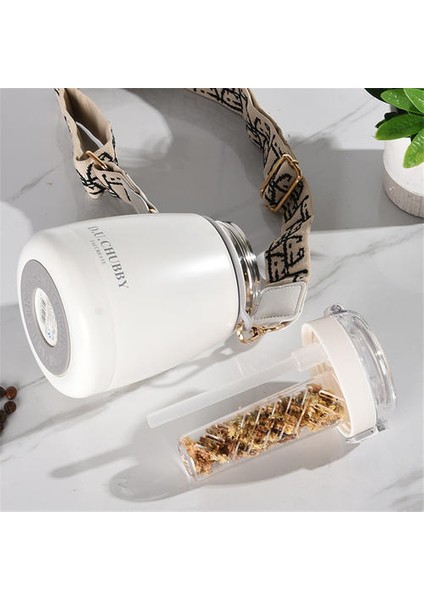 1l Termos Kupası, 304 Paslanmaz Çelik Çocuklar Için Uygun Sızdıran Büyük Kapasiteli Termos Kupası Samanlı (Yurt Dışından) indirimleri