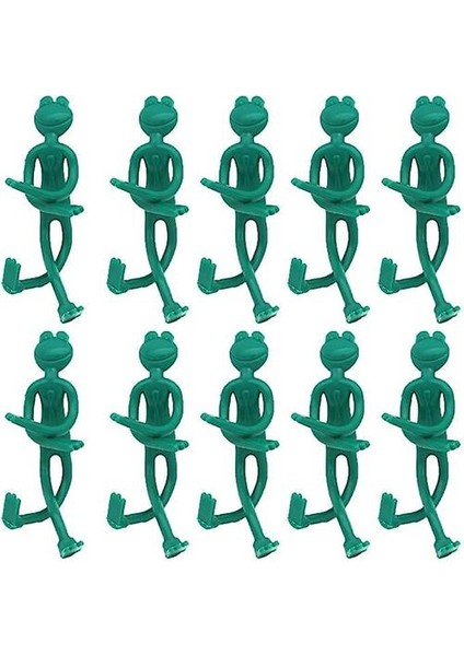 Bitki Kablo Çerçeveleri Ağacı Dekoratif Kurbağa Bağları Kurbağa Bahçe Bağları Bitkiler Bahçe Desteği Bahçe Malzemeleri 10 Adet Jiujiuso (Yurt Dışından)