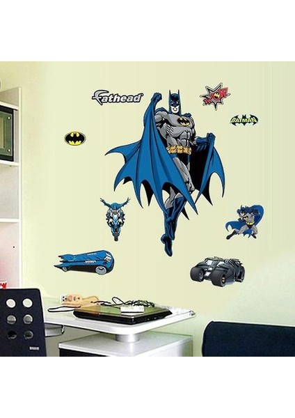 Batman Duvar Çıkartmaları Duvar Resimleri Dekoratif Etiket (Yurt Dışından)