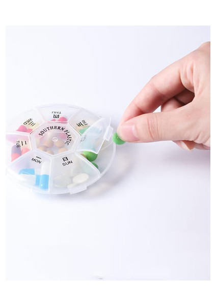 10 Adet Taşınabilir Küçük Ilaç Kutusu, Ilaç Depolama ve Alt Paketleme Ilaç Kesici Ilaç Kutusu, Mini Taşınabilir Küçük Ilaç Kutusu (Yurt Dışından)