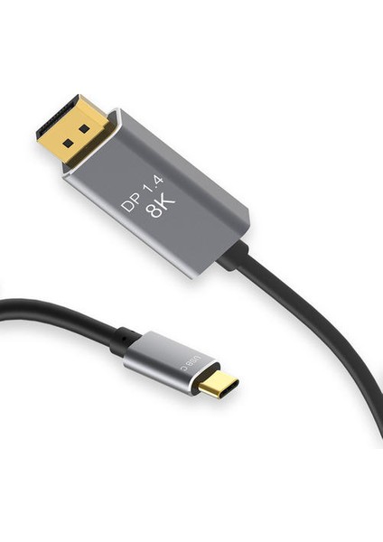 USB C Dp1.4 Pd Şarj Kablosu Dönüştürücü 2 Modu Mevcut Genişlet Monitör 8 K @ 60hz 4K @ 144Hz Ekran Portu 1.4 Mac Pro Dizüstü Bilgisayar | (Yurt Dışından)