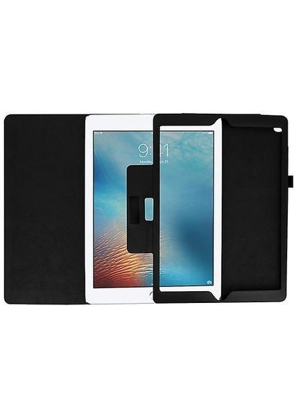 Ipad Pro 12.9 2015/2017 Kapak Çok Konumlu Flip Folio Case - Siyah (Yurt Dışından)