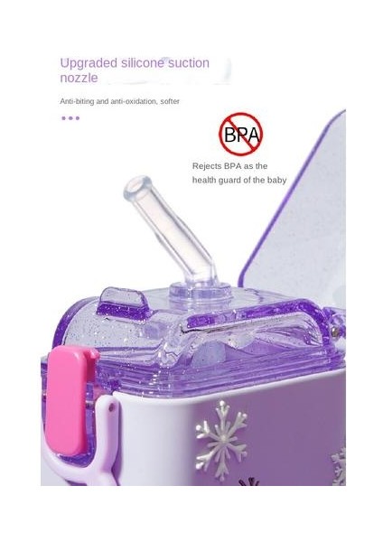 280ML Kare Saman Fincan, Karikatürlü Dondurulmuş Desenli Çocuklar Için Uygun Samanlı Saman Kabı (Yurt Dışından) fırsatları